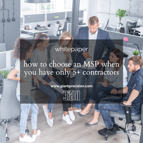 how to choose an MSP when you have only 5+ contractors